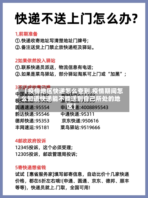 【疫情地区快递怎么查到,疫情期间怎么知道快递能不能送到自己所处的地区】-第3张图片