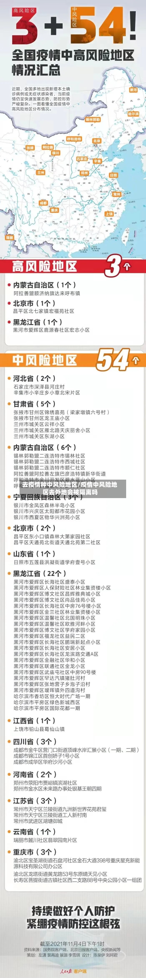 去疫情种中风险地区/疫情中风险地区去外地会被隔离吗-第3张图片