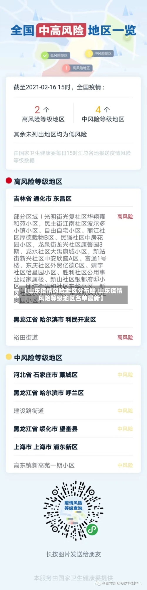 【山东疫情风险地区分布图,山东疫情风险等级地区名单最新】-第3张图片