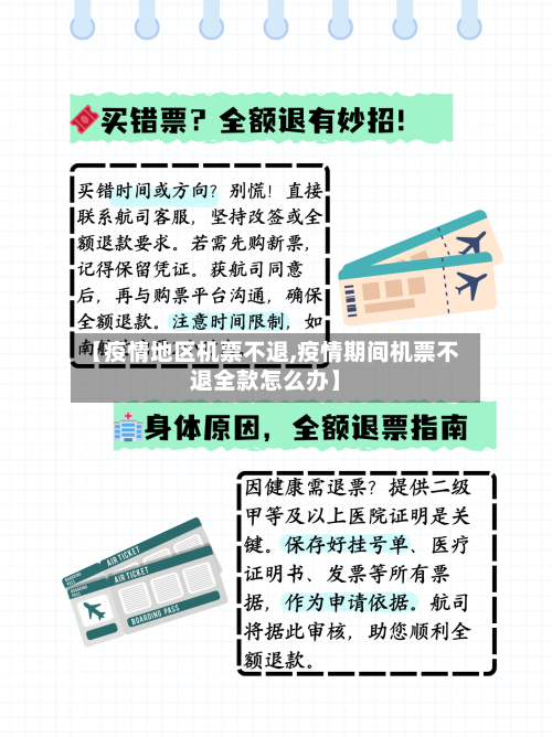 【疫情地区机票不退,疫情期间机票不退全款怎么办】