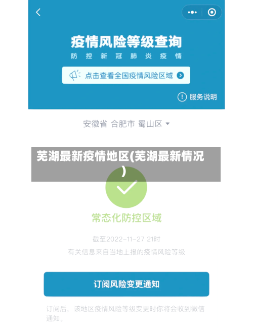 芜湖最新疫情地区(芜湖最新情况)-第2张图片