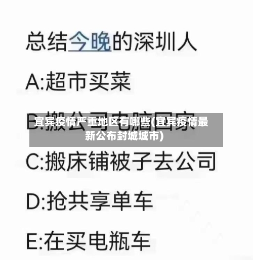 宜宾疫情严重地区有哪些(宜宾疫情最新公布封城城市)