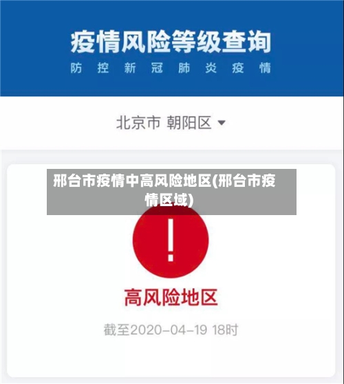 邢台市疫情中高风险地区(邢台市疫情区域)-第2张图片