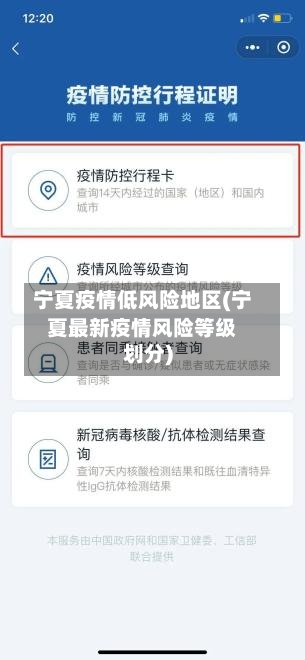 宁夏疫情低风险地区(宁夏最新疫情风险等级划分)-第2张图片