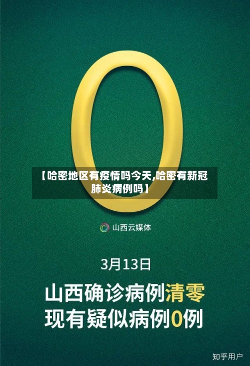 【哈密地区有疫情吗今天,哈密有新冠肺炎病例吗】