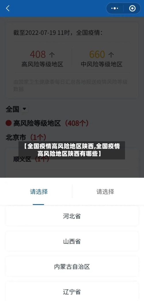 【全国疫情高风险地区陕西,全国疫情高风险地区陕西有哪些】