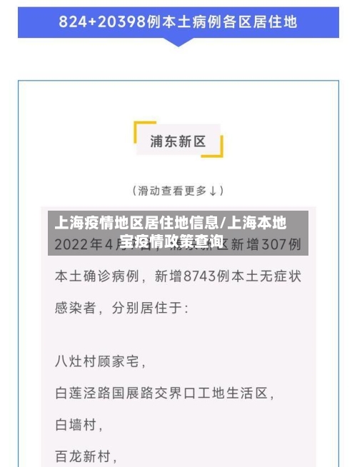 上海疫情地区居住地信息/上海本地宝疫情政策查询