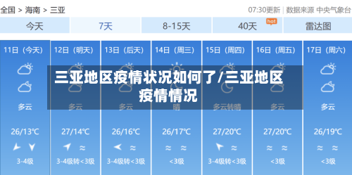 三亚地区疫情状况如何了/三亚地区疫情情况-第3张图片