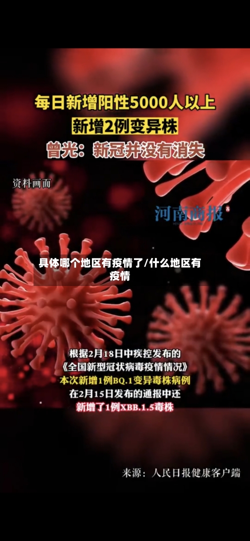 具体哪个地区有疫情了/什么地区有疫情